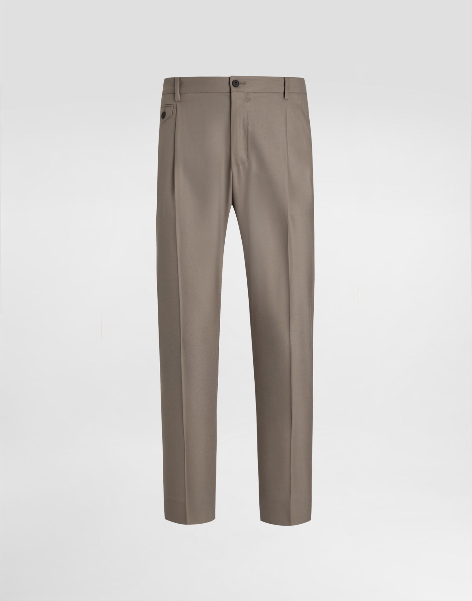 Панталони Dolce & Gabbana Dolce & Gabbana Double-fold Wool Canvas Trousers Бежово | GV4EETFURK8M3725, 0