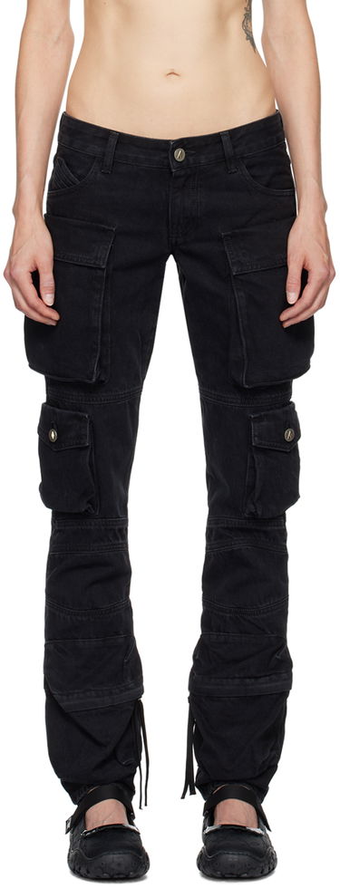 Карго панталони The Attico Attico Essie Cargo Pants Черно | 241WCP113 D066, 0