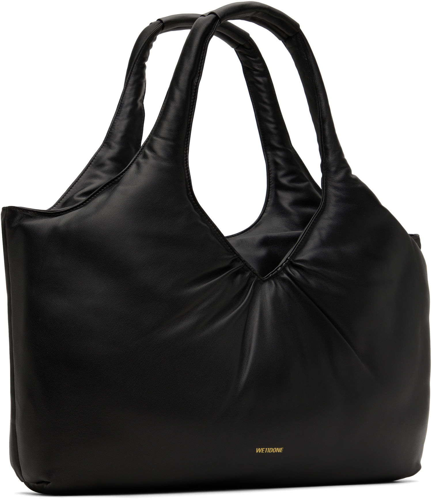 Голяма пазарска чанта We11done Shopper Padded Tote Черно | WD-AB3-24-480-U-BK, 1