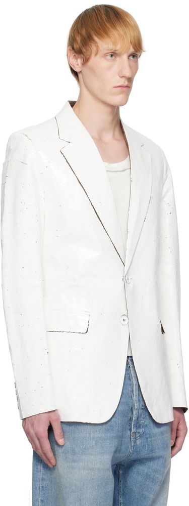 Яке Maison Margiela MM6 Maison Margiela Painted Blazer Бяло | SH2BN0010 M35437, 1