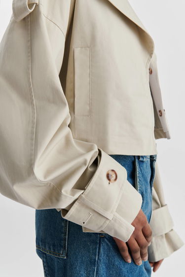 Палта AXEL ARIGATO Gaia Cropped Trench Coat Бежово | A2130001, 6