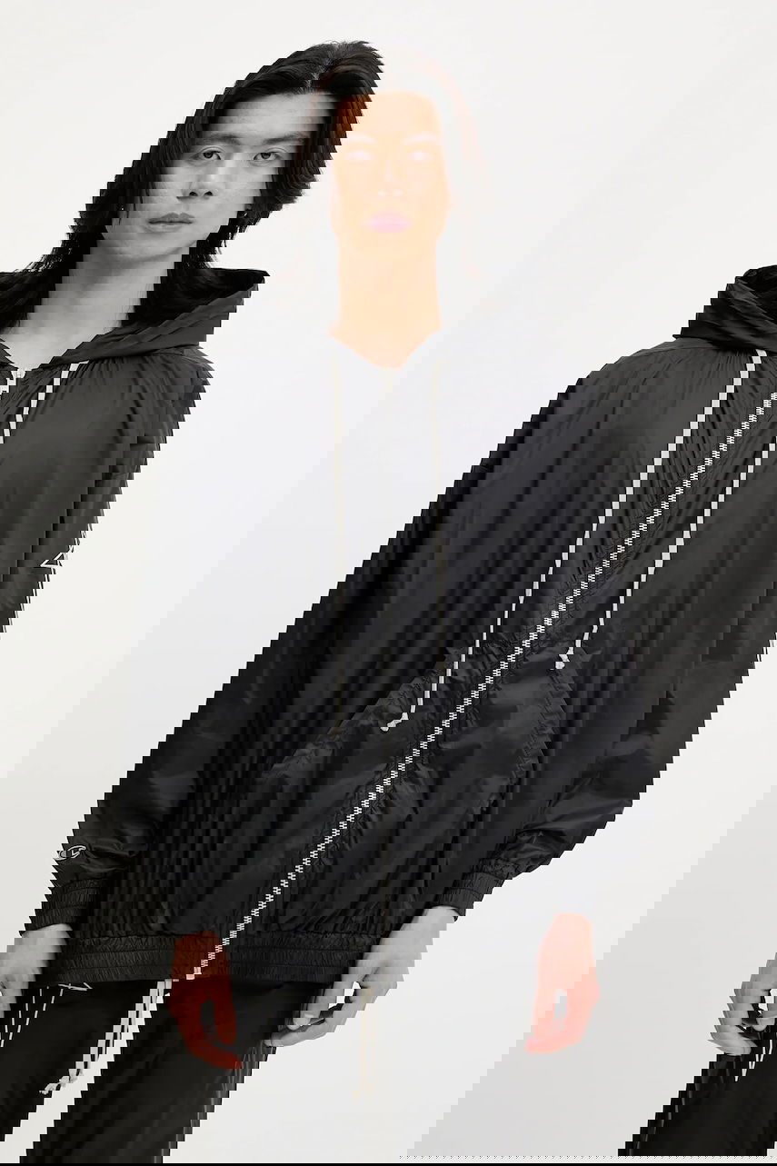 Ветровка Rick Owens Rick Owens DRKSHDW Woven Jumbo Jason S Hoodie Черно | CM01E1661.CHNY, 0