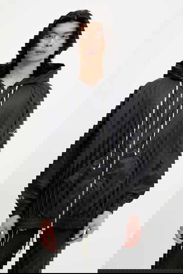 Ветровка Rick Owens Rick Owens DRKSHDW Woven Jumbo Jason S Hoodie Черно | CM01E1661.CHNY, 0