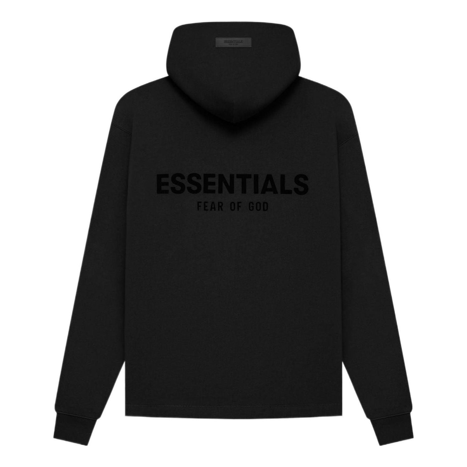 Суитчър Fear of God Essentials Stretch Limo Relaxed Hoodie Черно | FOG-SS22-334, 0