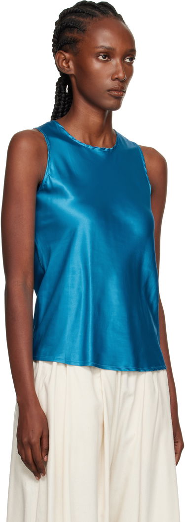 Потник Baserange Baserange Dydine Satin Tank Top Синьо | TSDYT-EV-AU25, 1