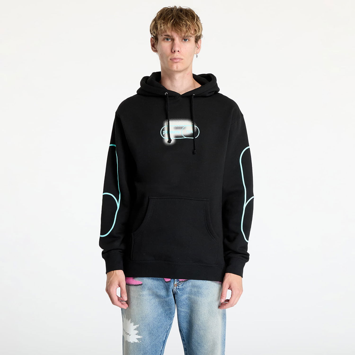 Суитчър Pleasures Pixel P Hoodie Black Черно | P24F100 BLACK, 0