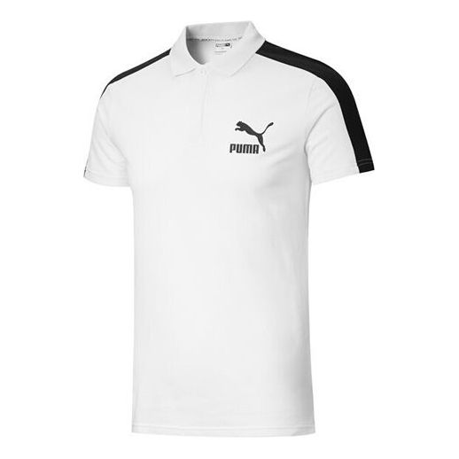 Поло тениска Puma Iconic T7 Polo Бяло | 598250-02