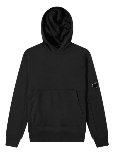 Суитчър C.P. Company Arm Lens Popover Hoodie Черно | 13CMSS023A-005086W-999