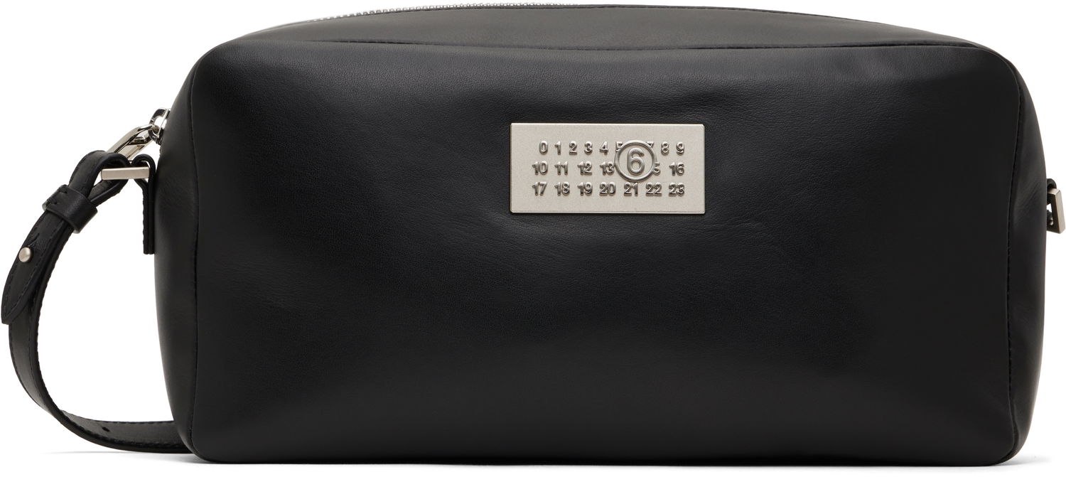Чанта през рамо Maison Margiela MM6 Maison Margiela Soft Leather Numeric Bag Черно | SB6WG0014 P7258, 0