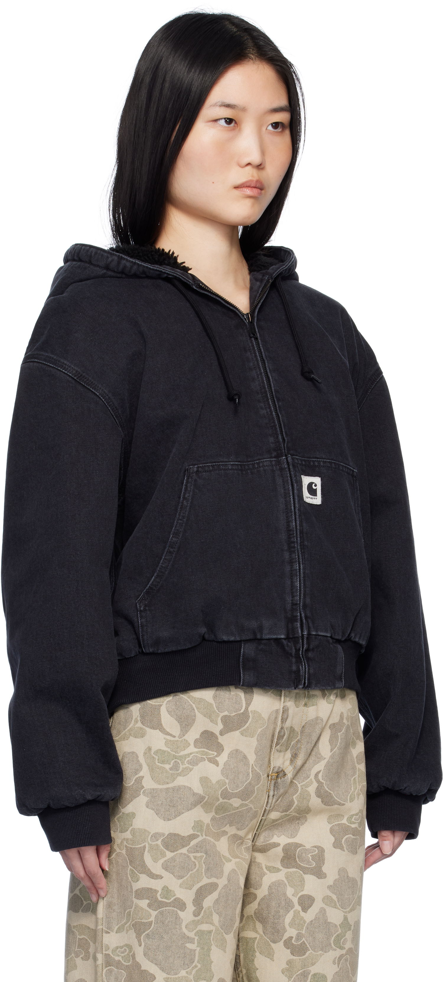 Суитчър Carhartt WIP Active Denim Jacket Черно | I032240 8906, 1