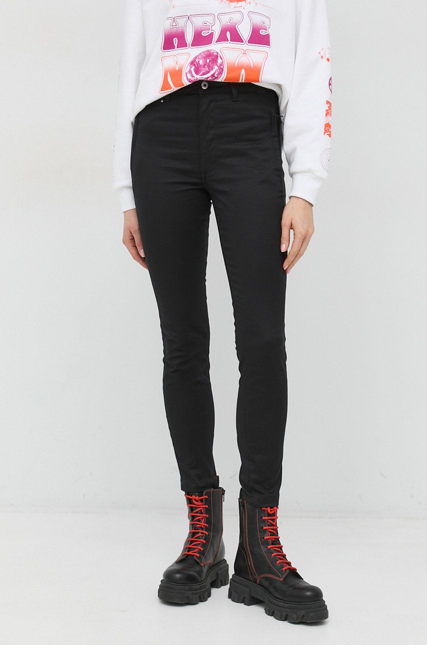 Панталони G-Star Raw High Waist Trousers Черно | D22892.C105, 0