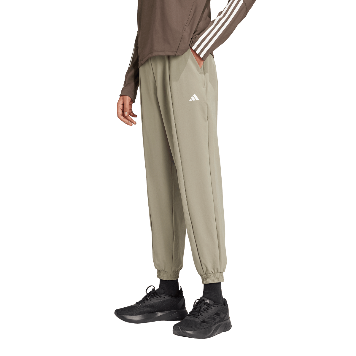 Спортни панталони adidas Originals Training Essentials Relaxed Fit Cuffed Pants Бежово | IX1032, 0