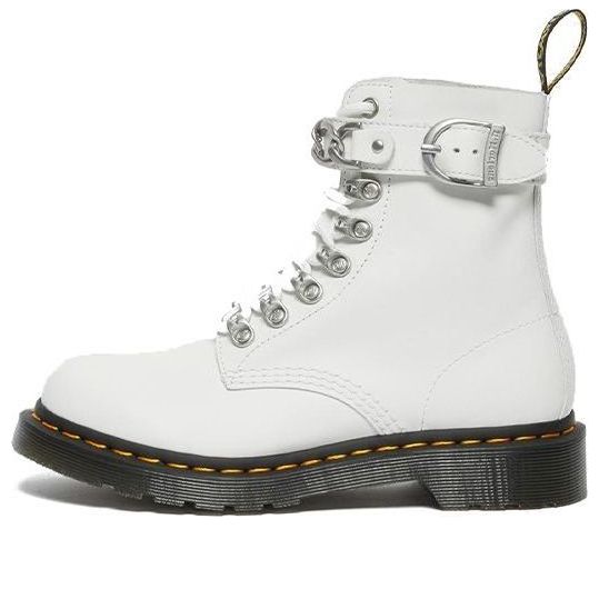 Кецове и обувки Dr. Martens 1460 Pascal Chain Leather Boots Бяло | 27266100, 0