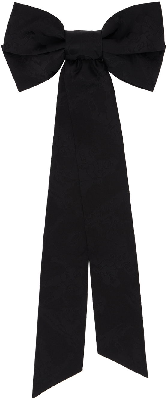 Колани Bode Bode Football Jacquard Bow Barrette Черно | MRF24AC040, 0