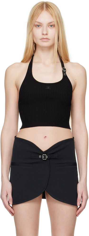 Потник Courrèges Courrèges Holistic Buckle Tank Top Черно | 124MTO239FI0001, 0