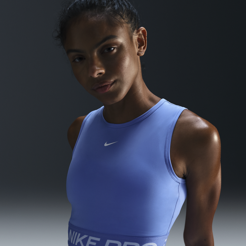 Потник Nike Pro Dri-FIT Crop Tank Top Синьо | FZ3615-494