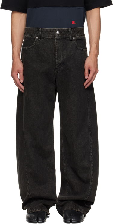 Дънки Eckhaus Latta Eckhaus Latta Bend Jeans Черно | 1225-EL-PF25-S, 0