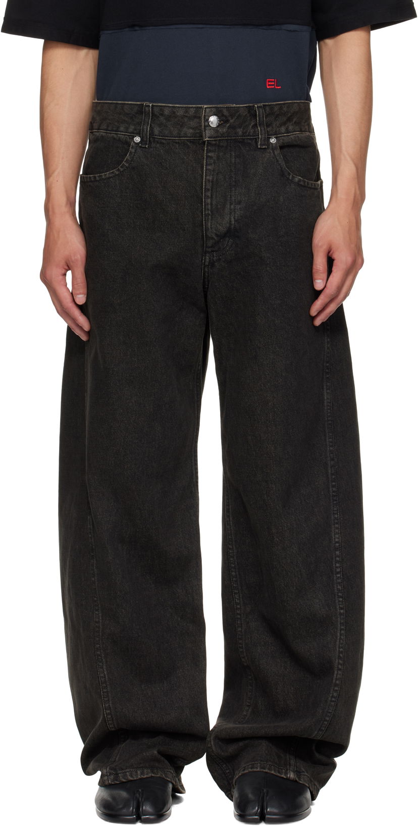 Дънки Eckhaus Latta Eckhaus Latta Bend Jeans Черно | 1225-EL-PF25-S