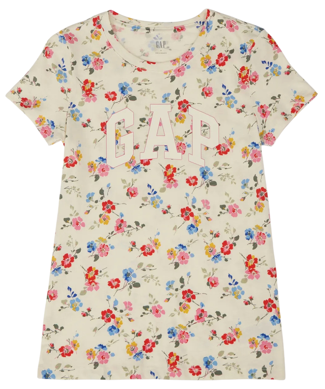 Floral Print Classic Logo T-Shirt
