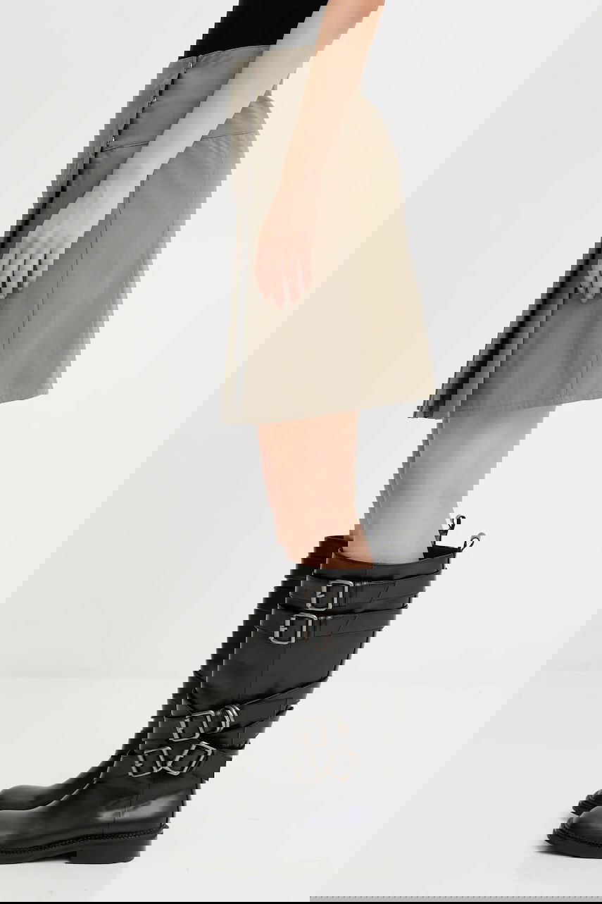 Пола OUR LEGACY Our Legacy Girdle Mini A-Line Skirt Зелено | W4254GS, 1