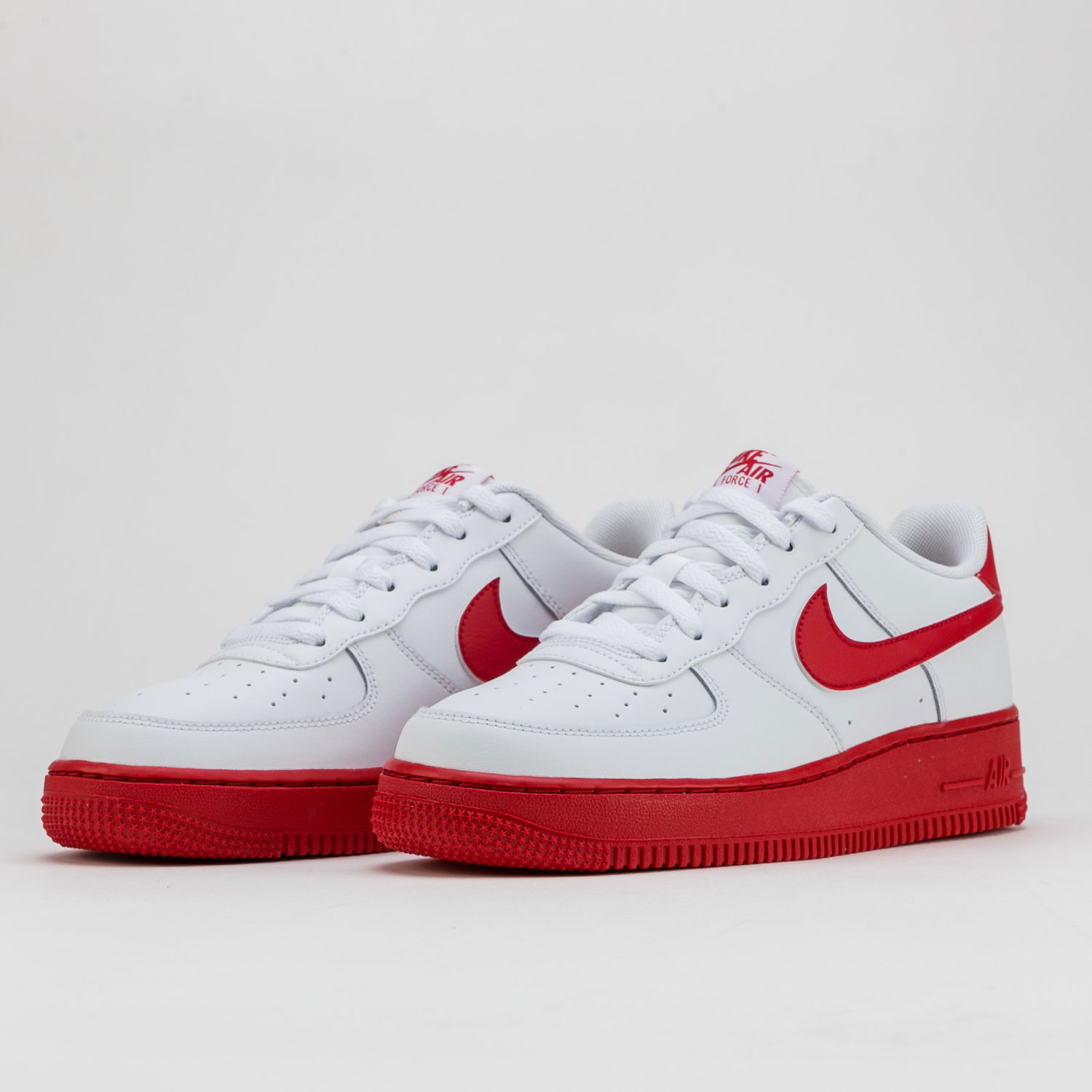 Кецове и обувки Nike Air Force 1 "White Red Sole" GS Бяло | CV7663-102, 1