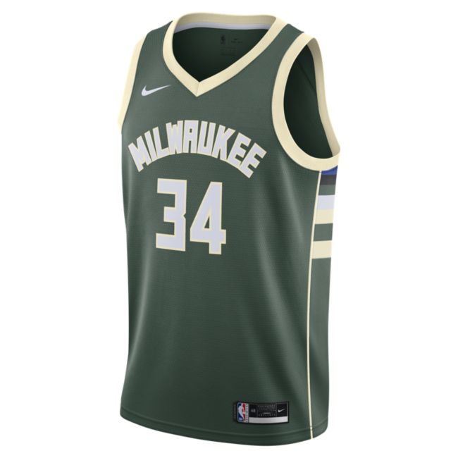 Фланелка Nike Giannis Antetokounmpo Bucks Icon Edition 2020 NBA Swingman Зелено | CW3672-329, 0