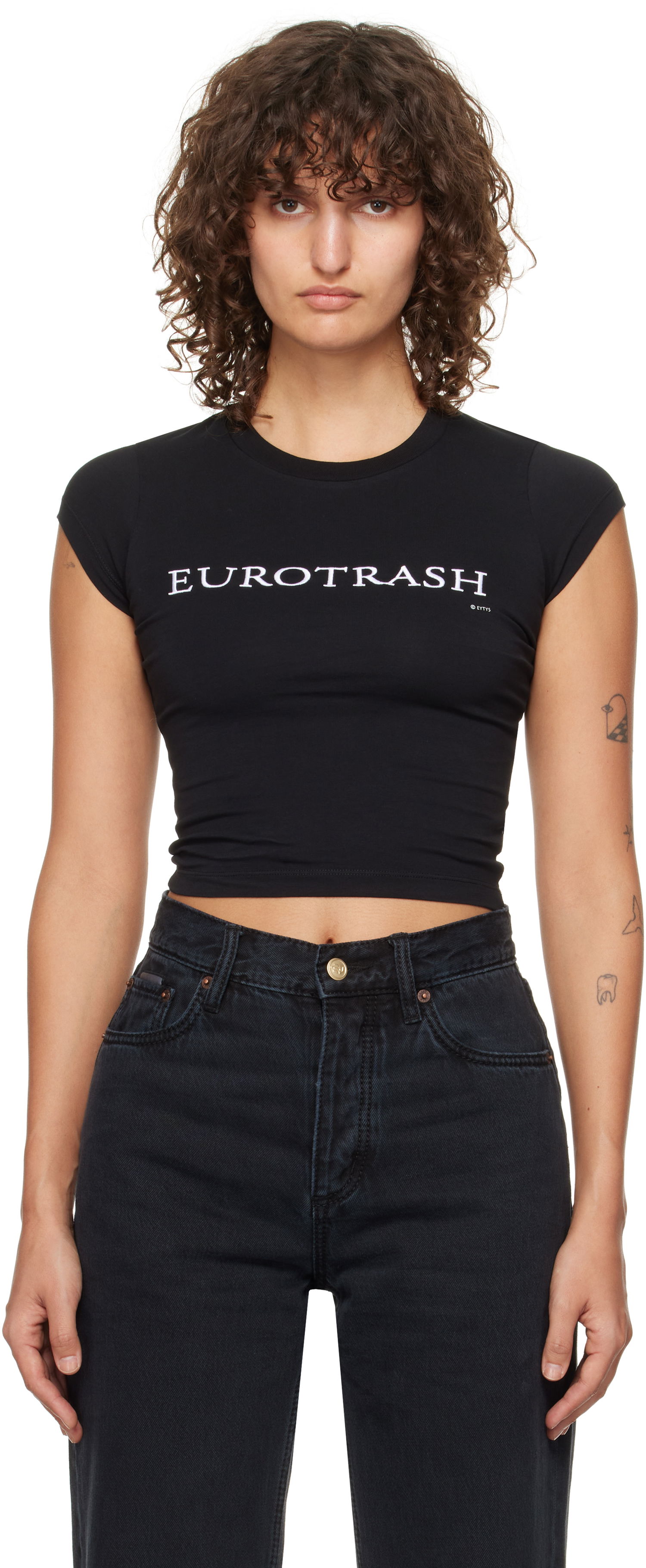 Тениска Eytys Zion T-shirt Черно | A059008, 0