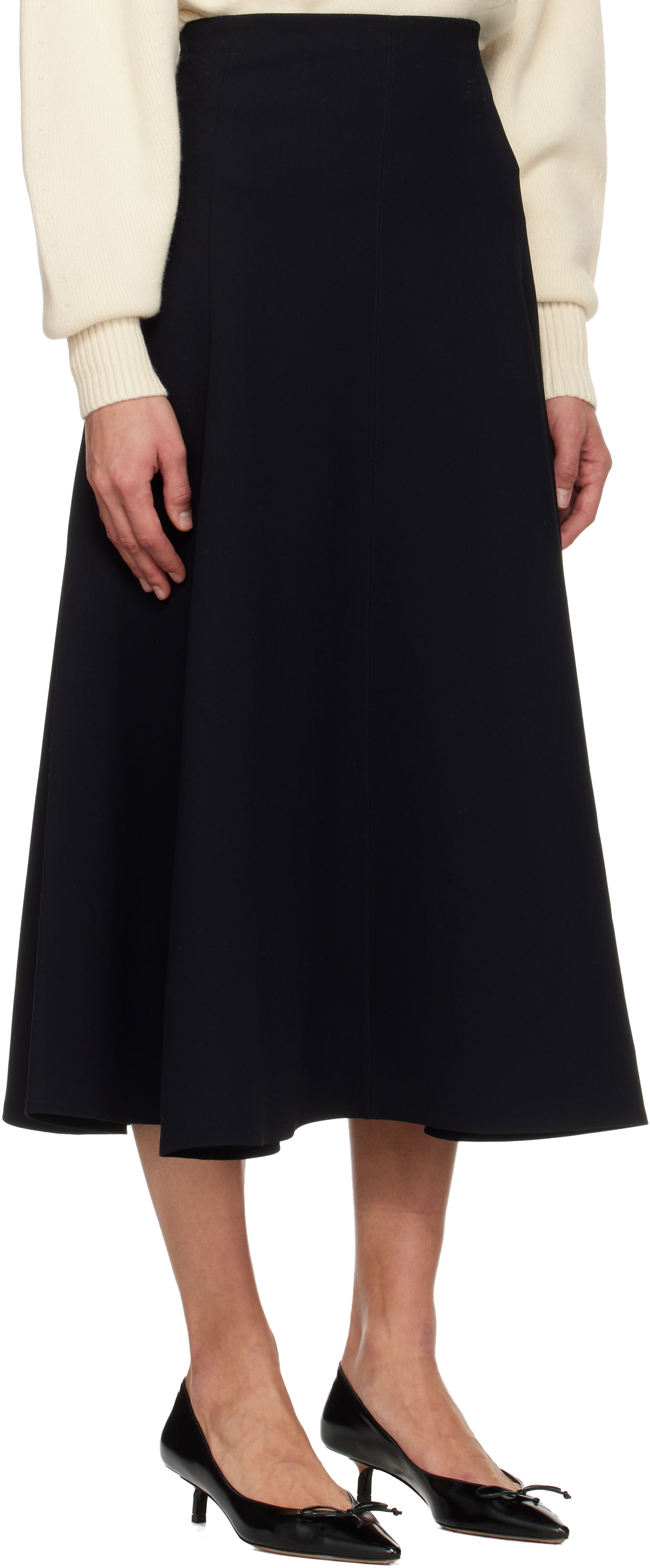 Пола Jacquemus 'The Triangle' Flared Midi Skirt Черно | 25HSKW00635AW00632, 1