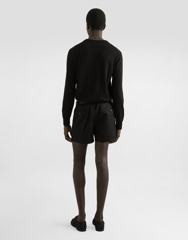 Пуловер Dolce & Gabbana Dolce & Gabbana Cotton Round-Neck Sweater with Metal Tag Черно | GXX02TJBCE9N0000, 2