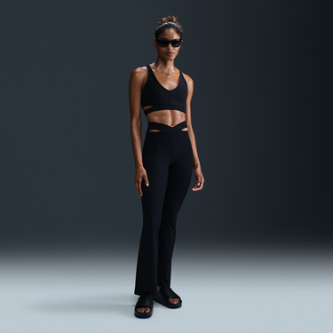 Сутиен Nike Nike Zenvy Light-Support Padded Ribbed Sports Bra Черно | HF5378-010, 2