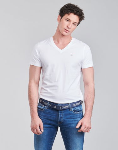 Тениска Tommy Hilfiger ORIGINAL JERSEY V NECK TEE Бяло | DM0DM04410-100-NOOS, 2