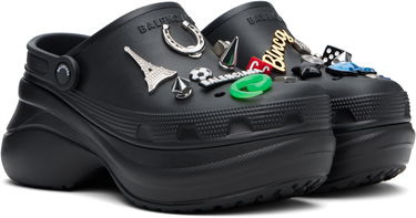 Облекло Balenciaga Balenciaga Crocs Edition Jibbitz Mules Черно | 720857W0FOY, 3