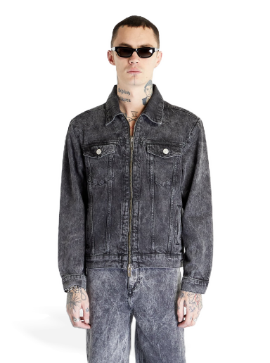 Яке Han Kjøbenhavn Zip Denim Jacket Washed Сиво | M-132523