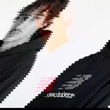 Суитчър New Balance Athletics French Terry Logo Hoodie Черно | MT51512BK, 1