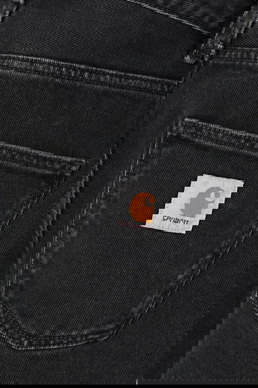 Дънки Carhartt WIP Carhartt WIP Straight Fit Cropped Jeans Черно | I029208.BLACK.STON, 2