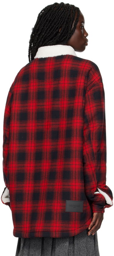 Риза We11done We11done Check Sherpa Collar Jacket Червено | WD-SH3-22-141-U-RD, 2