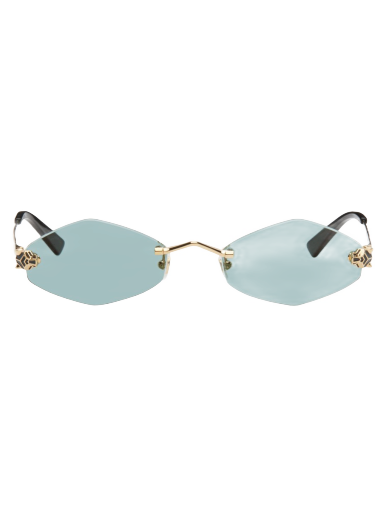 Слънчеви очила Cartier Oval Sunglasses Тюркоазено | CT0433S