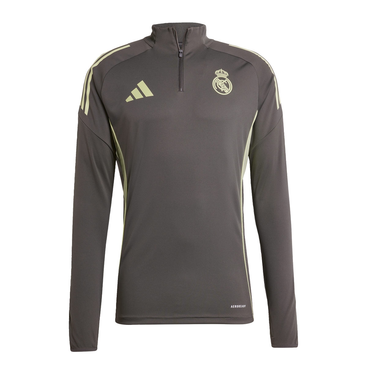 Суитчър adidas Originals Real Madrid Quarter Zip Long Sleeve Training Top Сиво | JP4051, 0