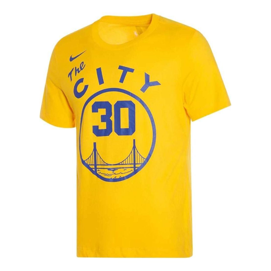 Тениска Nike NBA Golden State Warriors Stephen Curry 30 T-Shirt Жълто | AT2374-728, 0