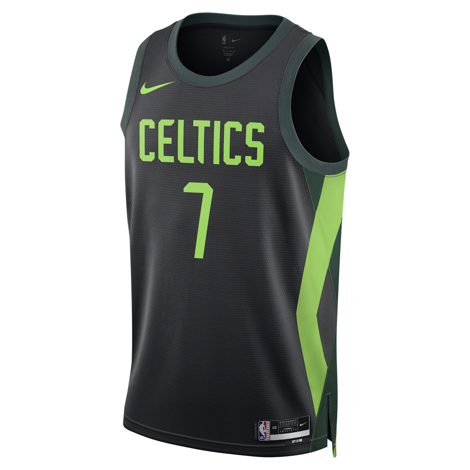 Фланелка Nike Dri-FIT NBA Swingman Jaylen Brown Boston Celtics City Edition 2024/25 Зелено | FQ4335-010, 1