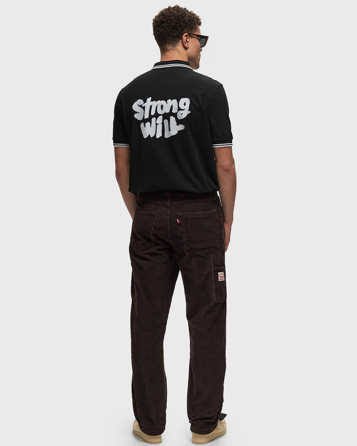 Поло тениска Comme des Garçons Back Print Polo Black Черно | FN-T502-1, 1