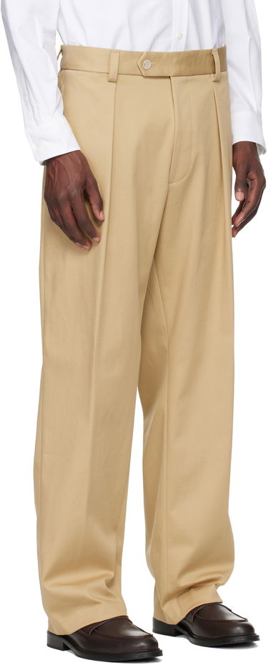 Панталони BOSS BECKHAM x BOSS Stretch Cotton Trousers Бяло | 50549203, 2