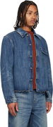 Cut Rebirth Road Worn Rope Twill Denim Jacket