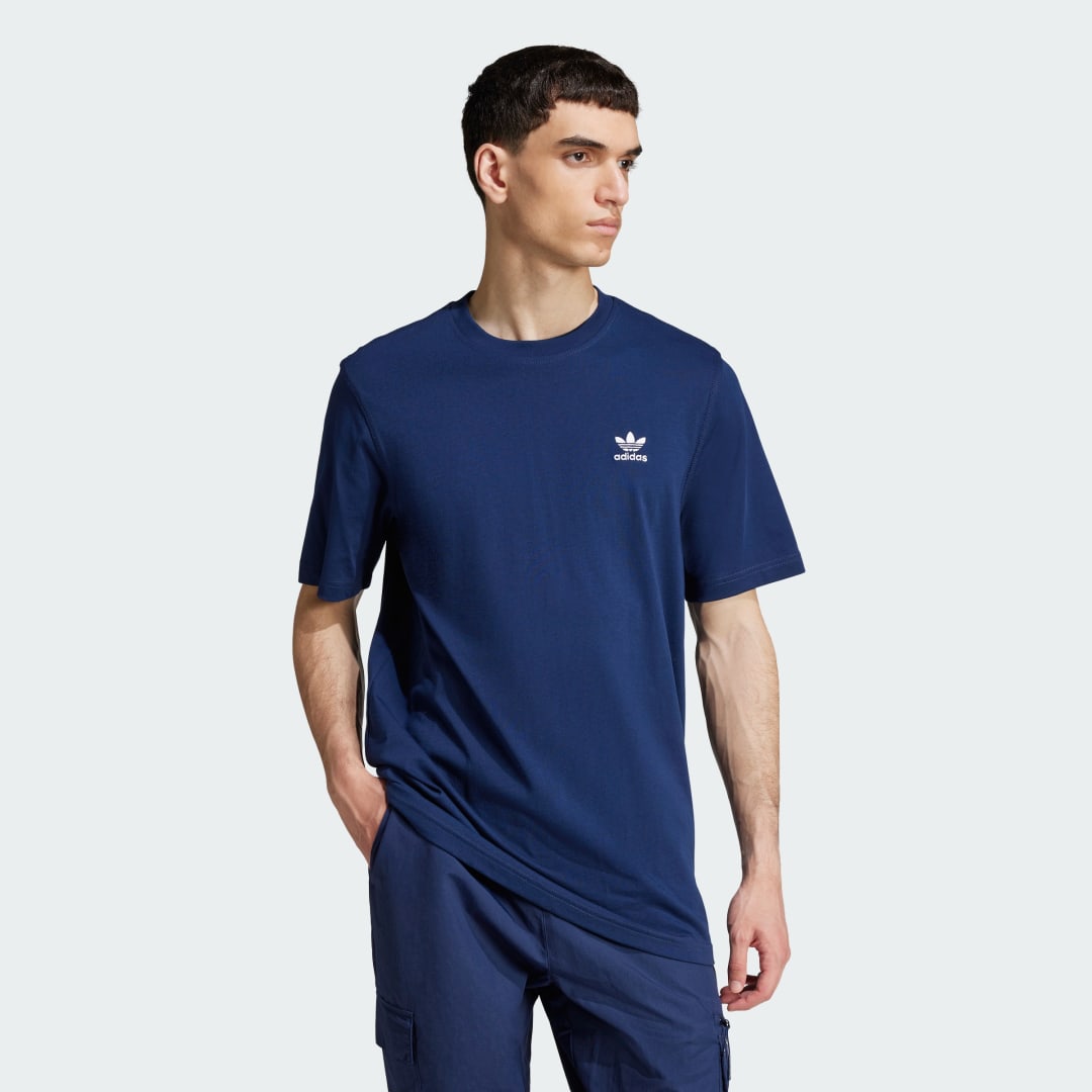 Тениска adidas Performance Trefoil Essentials T-Shirt Тъмно синьо | JC9989, 0
