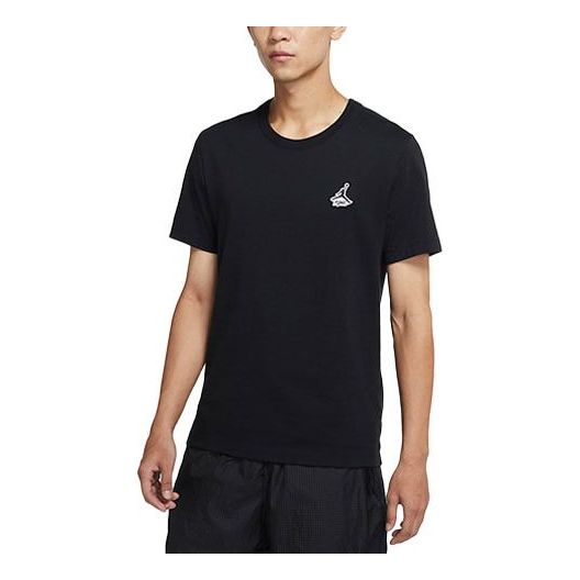 Тениска Jordan Air Jordan Embroidered Casual T-Shirt Черно | DH3613-010, 0