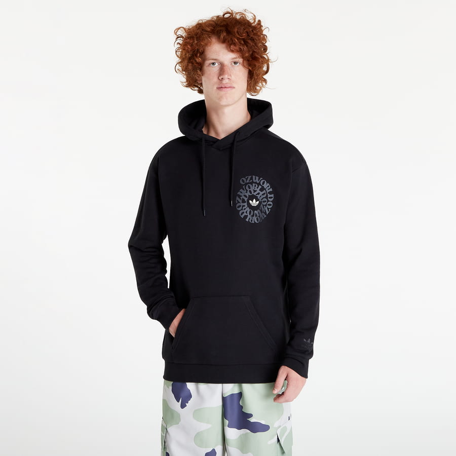 Суитчър adidas Originals Graphic Ozworld Hoodie Черно | HL9250, 0