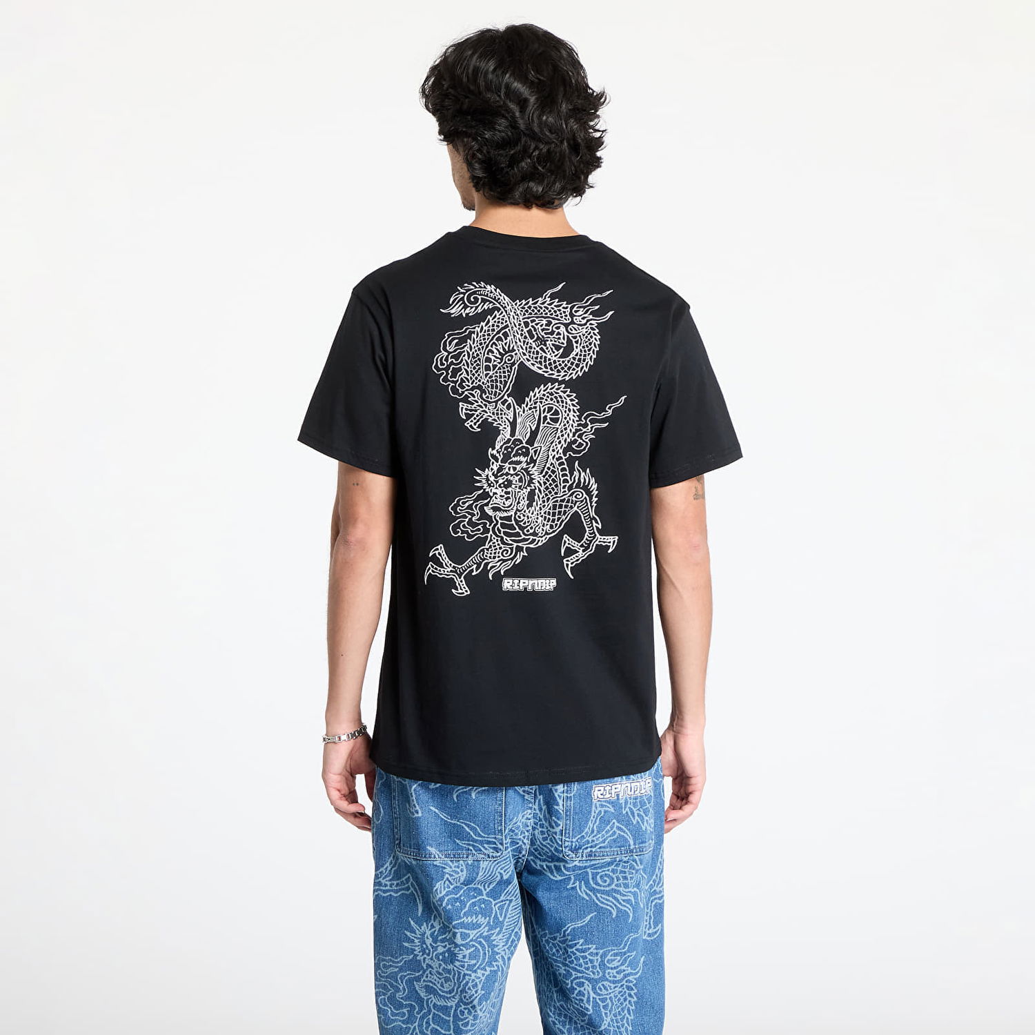 Тениска RIPNDIP RIPNDIP Haku T-Shirt Черно | RNDHOL24149, 1