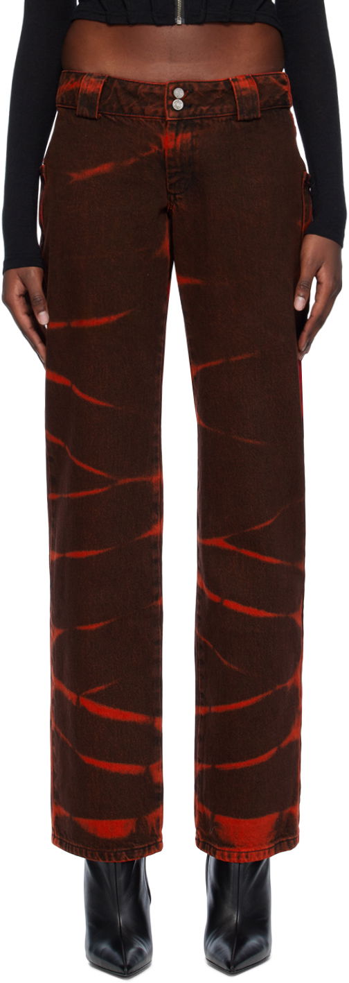 Дънки Miaou Miaou Toni Tie-Dye Jeans Червено | 1037RWDRED, 0