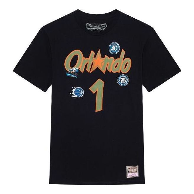 Тениска Mitchell & Ness NBA Orlando Magic Penny Hardway Script T-Shirt Черно | BNN3DP22083-OMABLCKPHA, 0