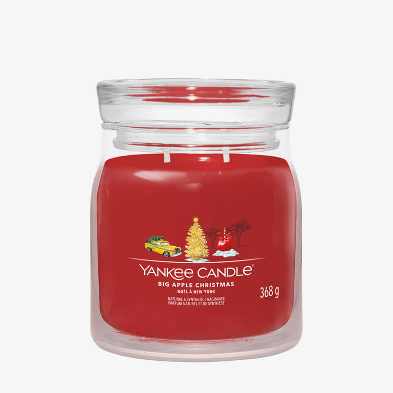 Свещи Yankee Candle Scented Candle Big Apple Christmas Medium Jar 2 Wicks Червено | 42188, 1